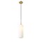 Z-Lite Monty 1 Light Pendant, Heritage Brass & Matte Opal 732P22-HBR - alternate 1